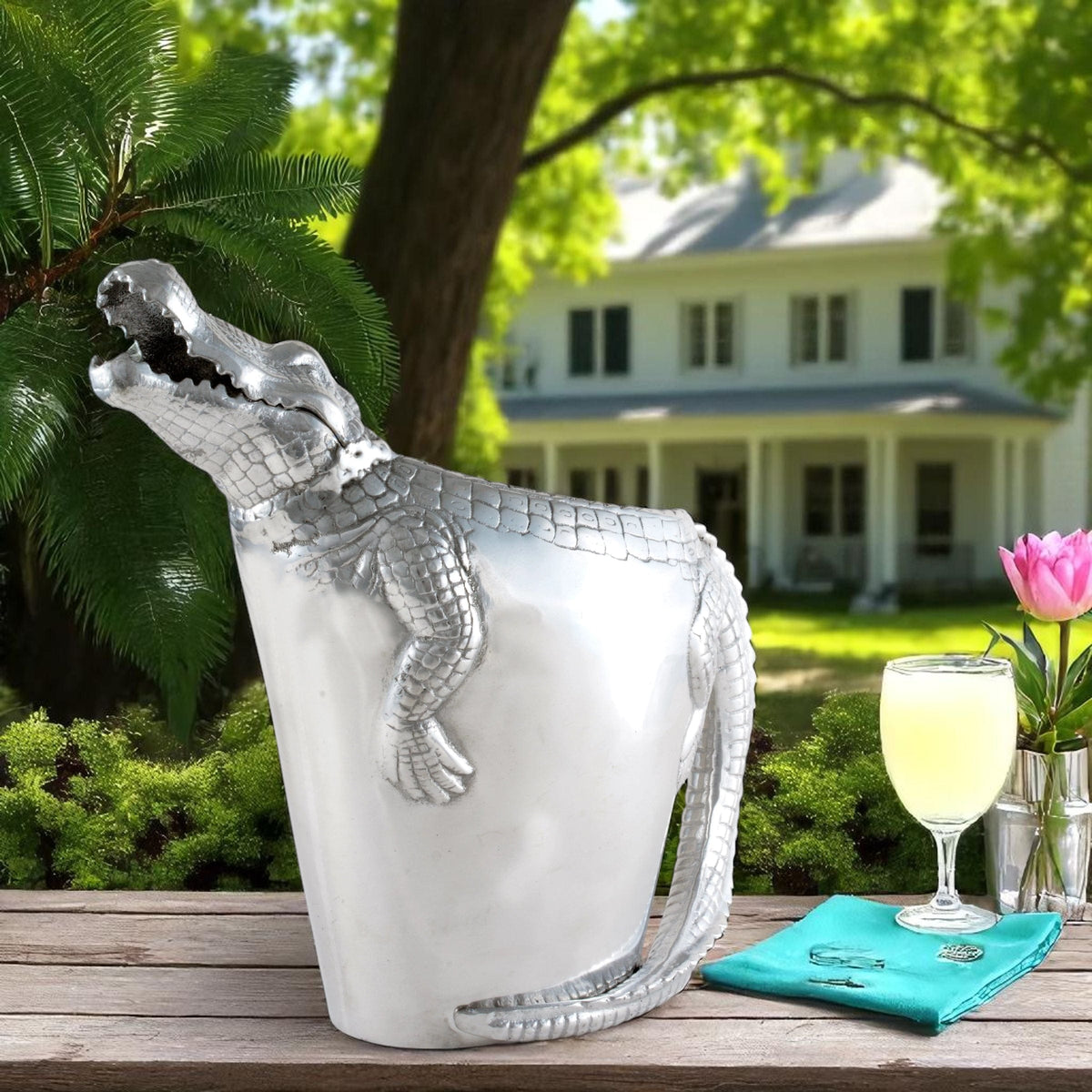 Arthur Court Alligator Alligator Pitcher