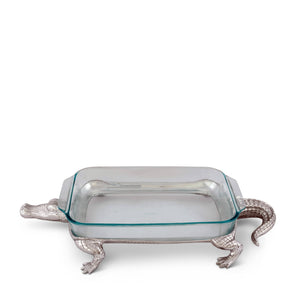 Arthur Court Alligator Alligator Pyrex Holder 3qt