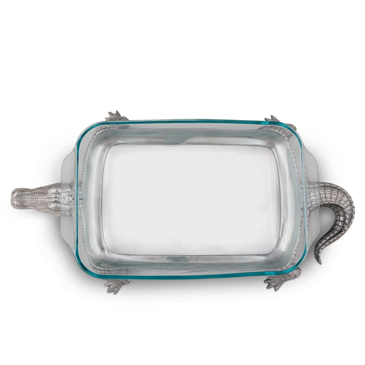 Arthur Court Alligator Alligator Pyrex Holder 3qt