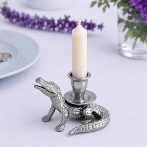 Arthur Court Alligator Alligator Taper Candle Holders