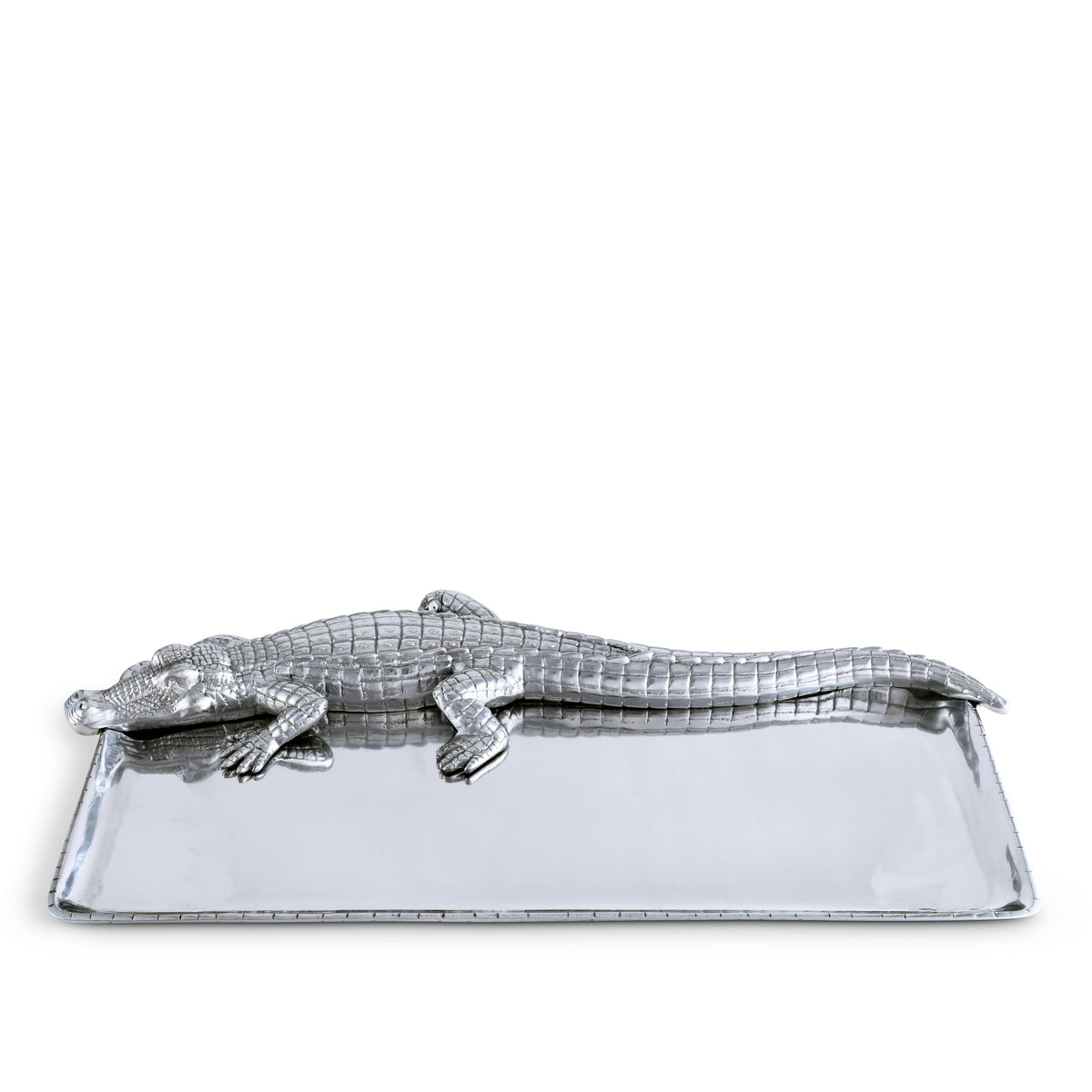 Arthur Court Alligator Alligator Tray 9x20
