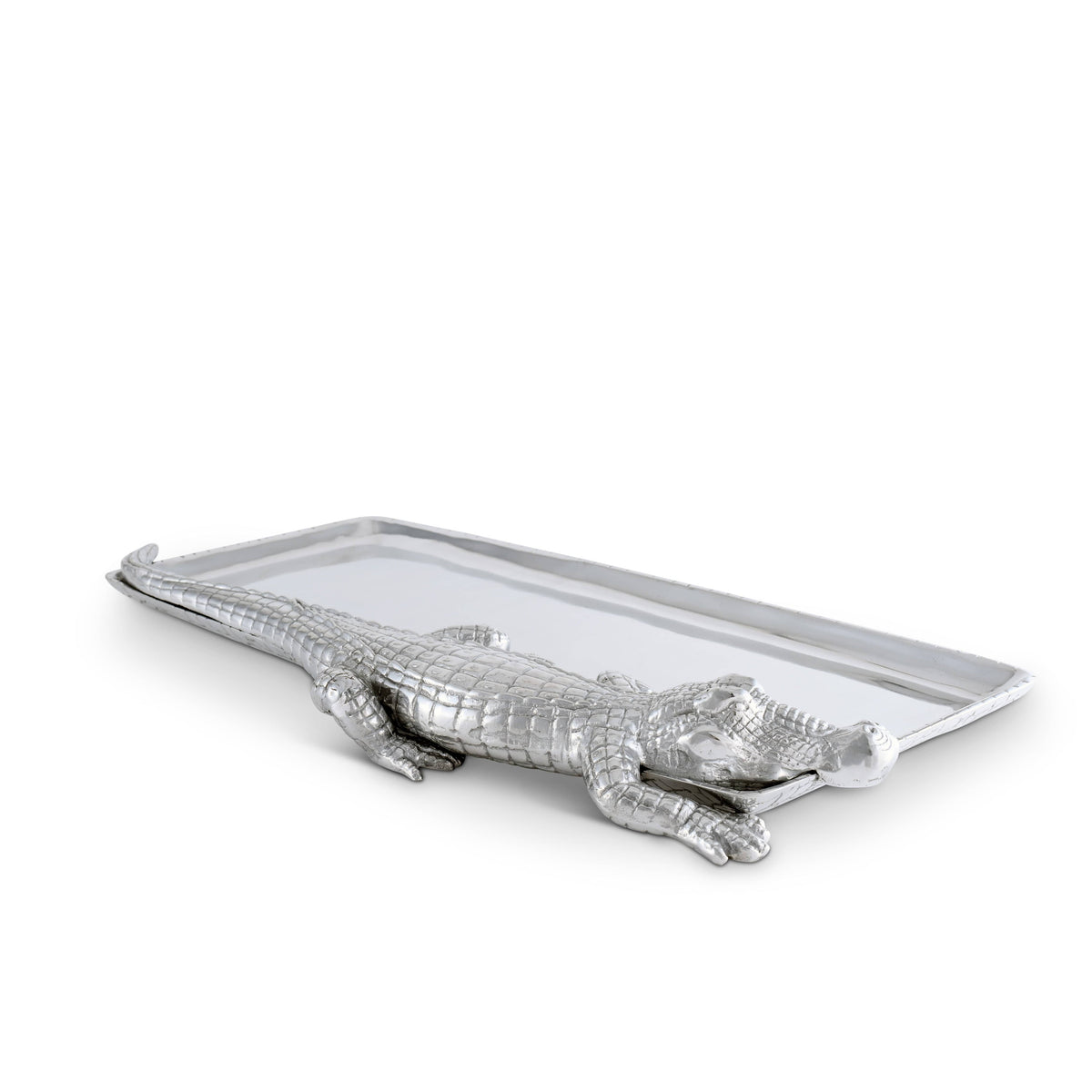 Arthur Court Alligator Alligator Tray 9x20