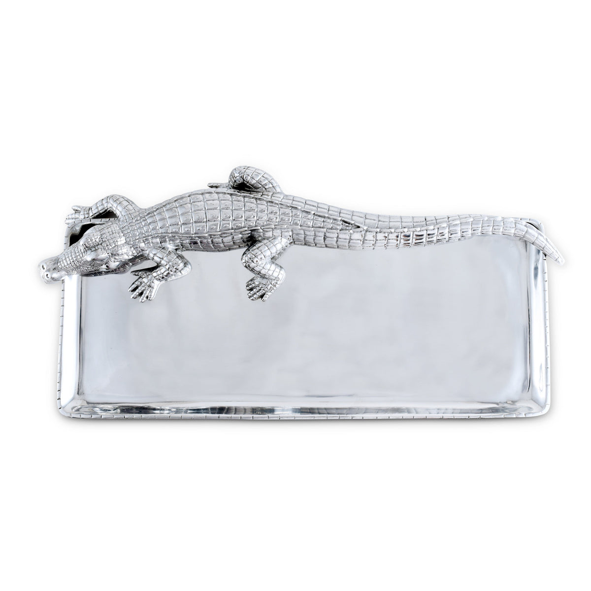 Arthur Court Alligator Alligator Tray 9x20