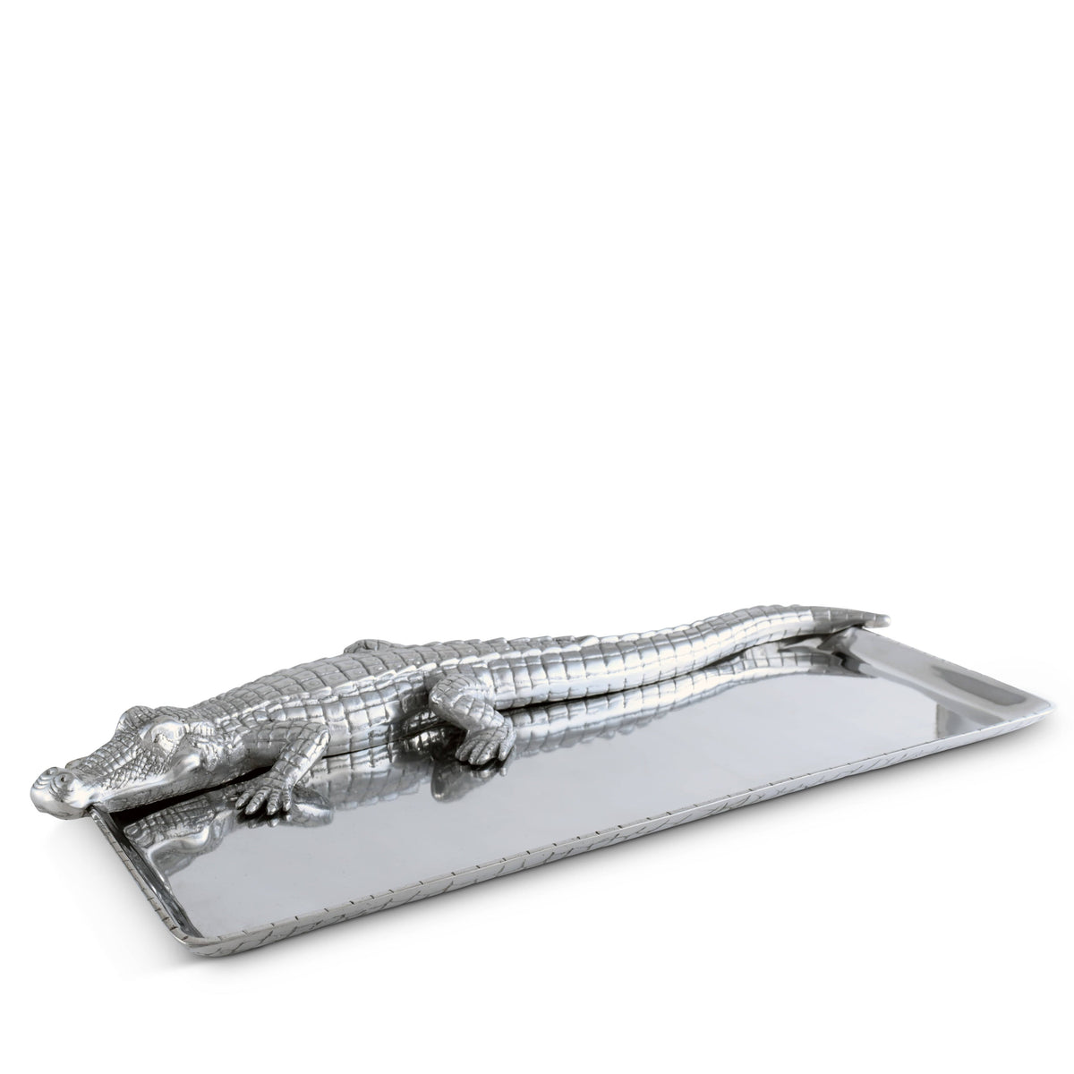 Arthur Court Alligator Alligator Tray 9x20