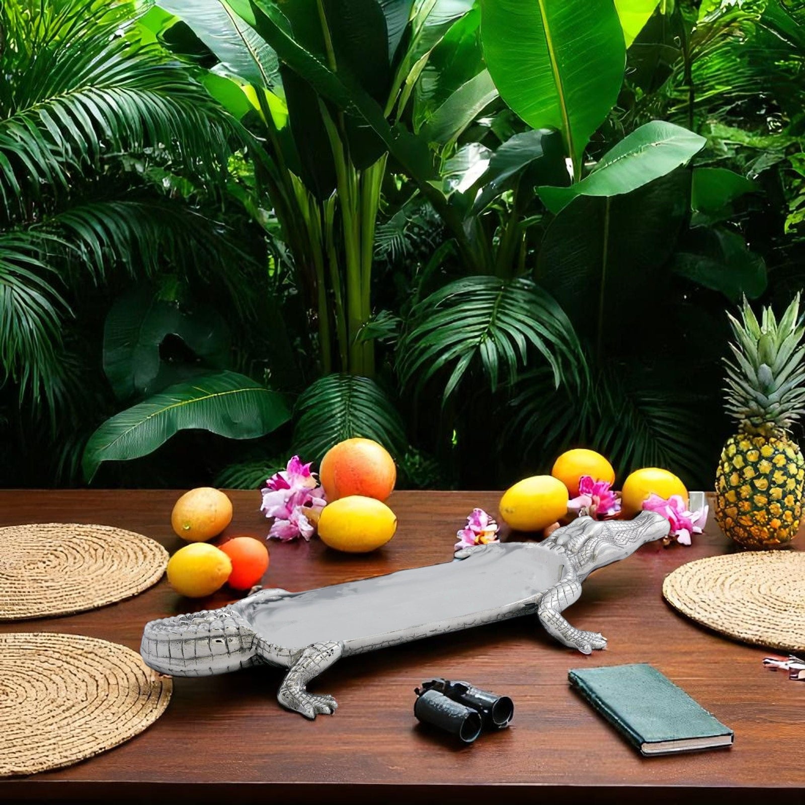 Arthur Court Alligator Alligator Tray Figural