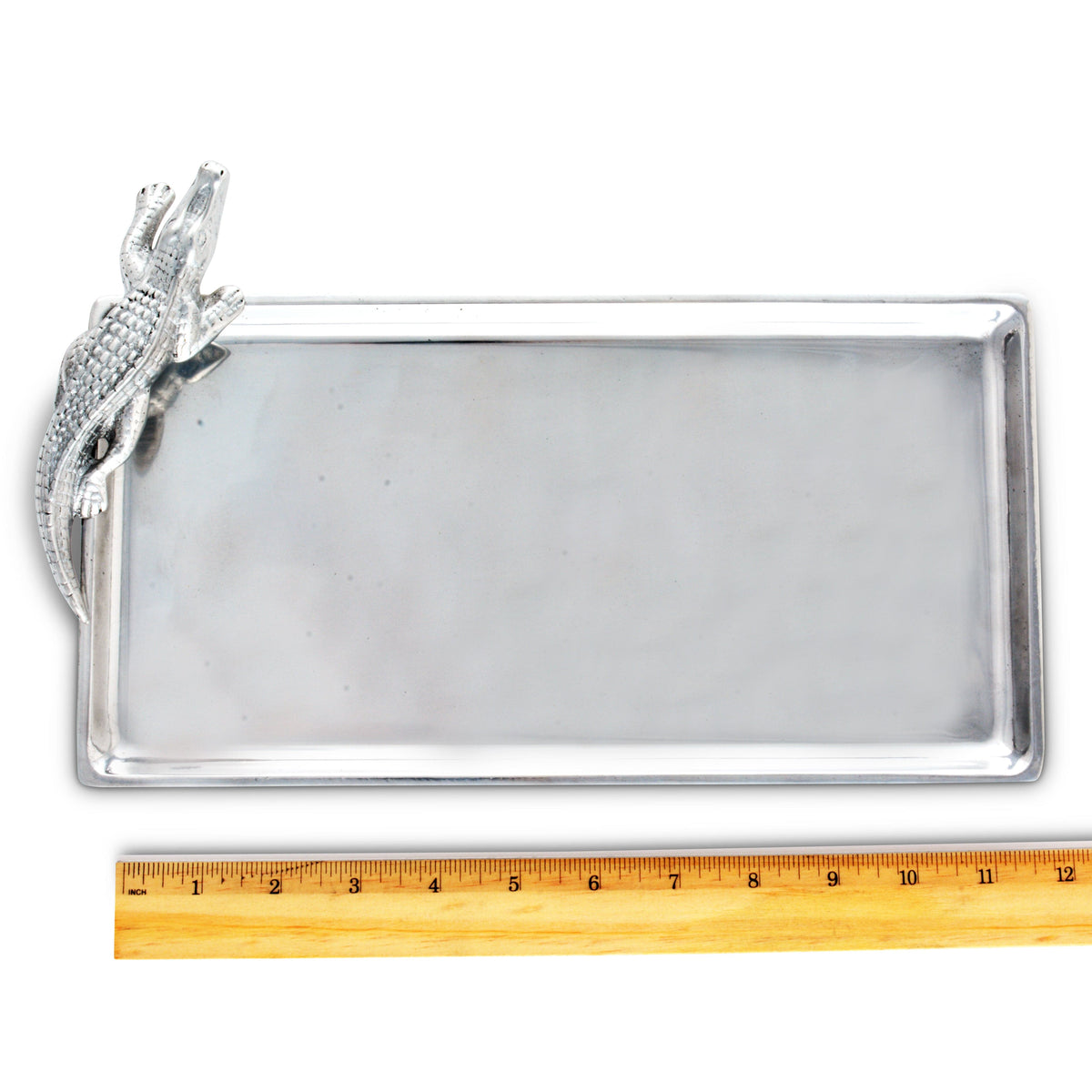Arthur Court Alligator Alligator Tray Figural 6x12