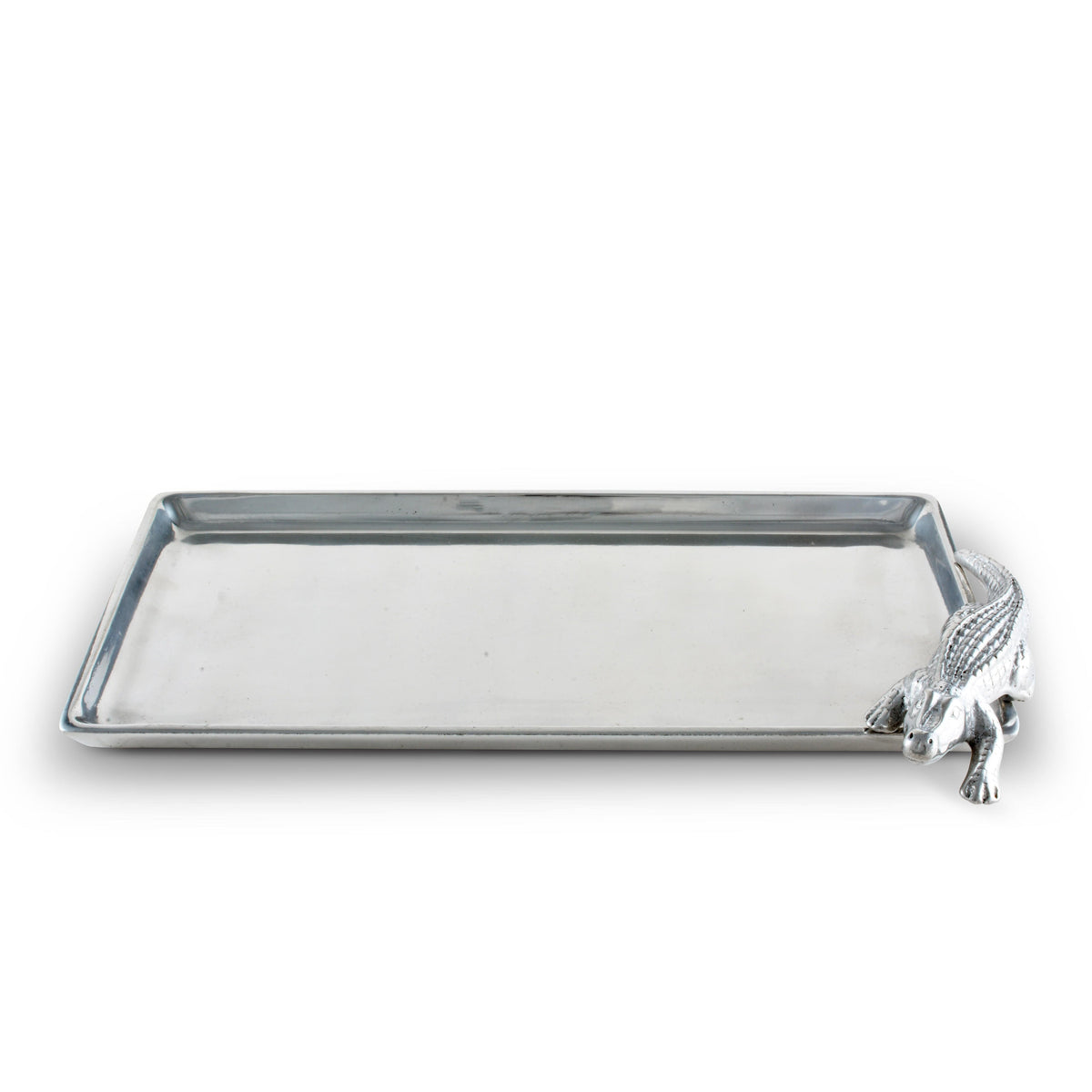 Arthur Court Alligator Alligator Tray Figural 6x12