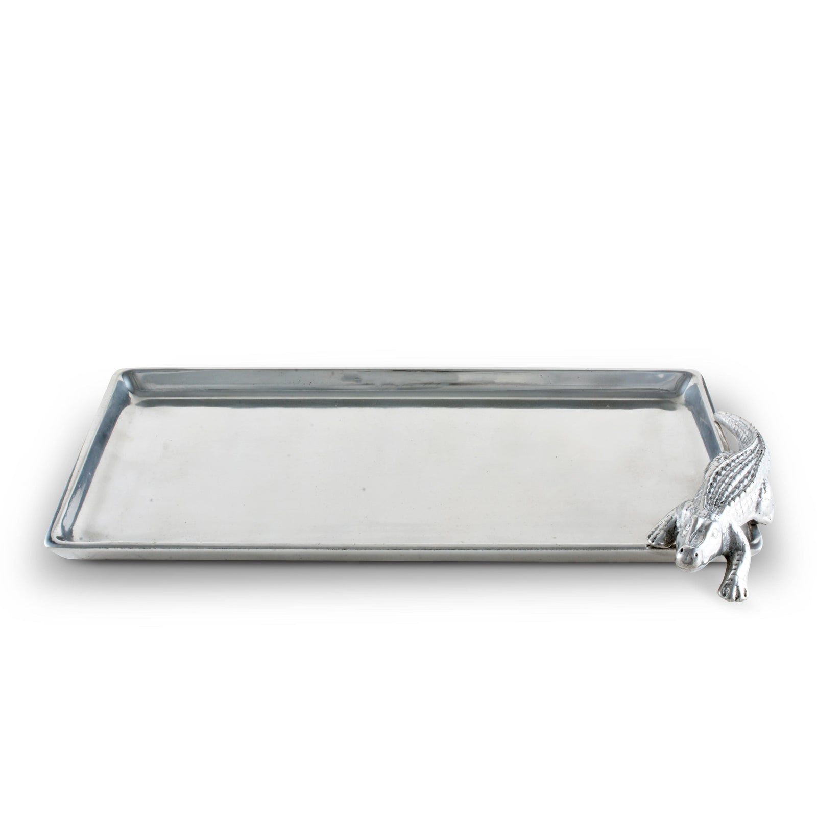 Arthur Court Alligator Alligator Tray Figural 6x12