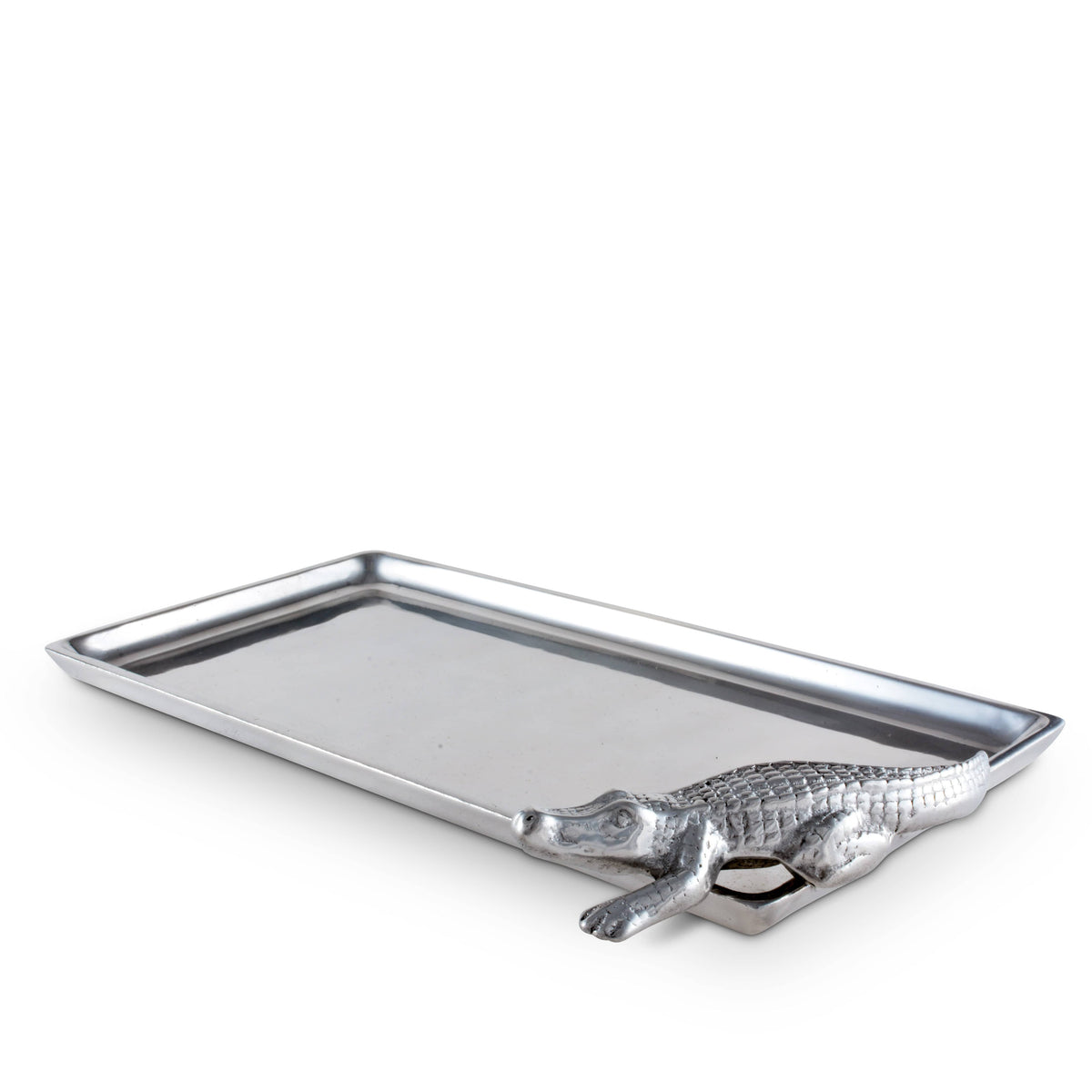 Arthur Court Alligator Alligator Tray Figural 6x12