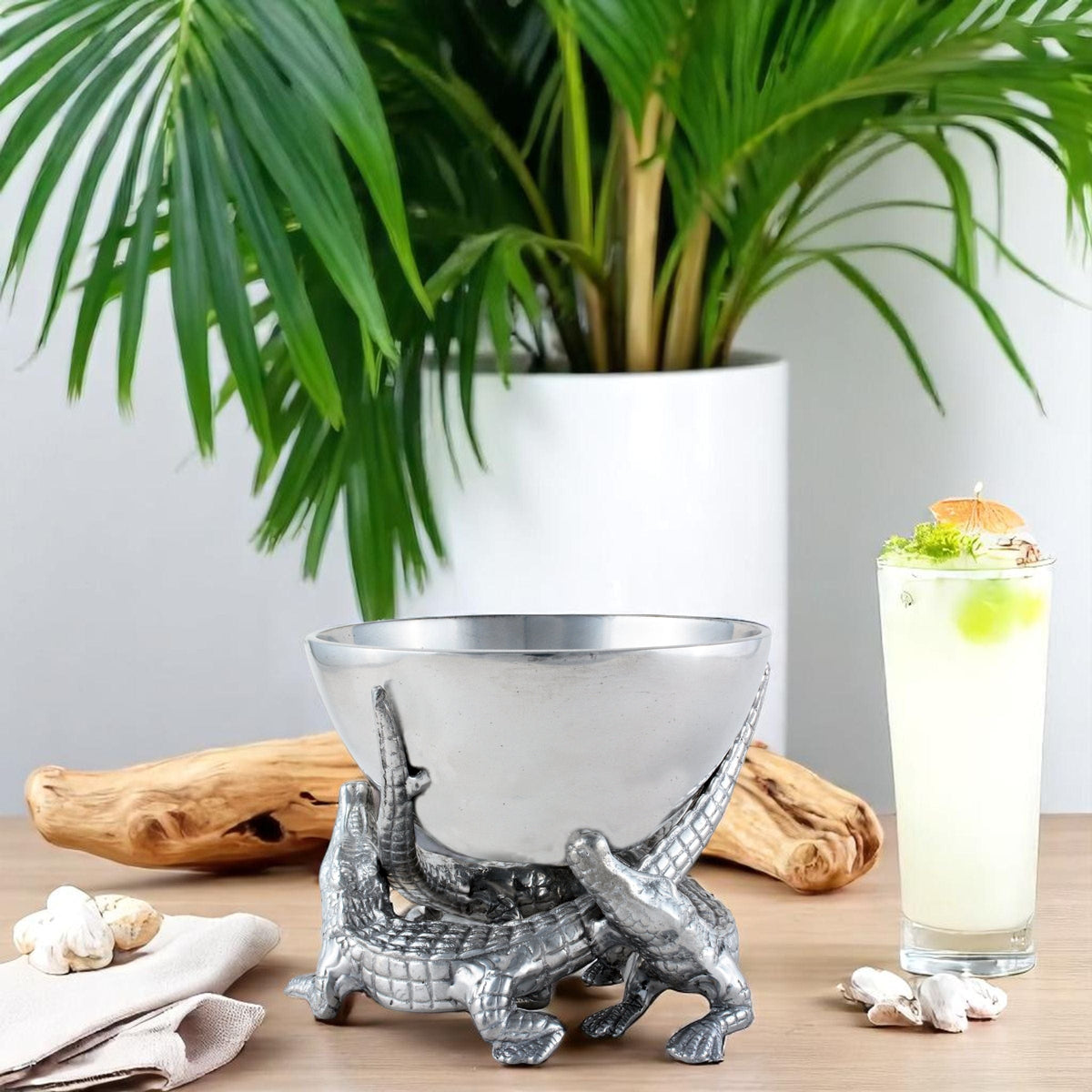 Arthur Court Alligator Elevated Alligator Bowl 5.5 inches