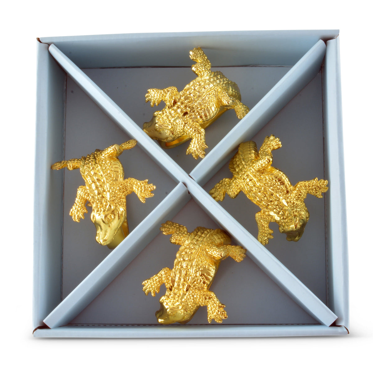 Arthur Court Alligator Gold Alligator Napkin Rings