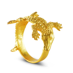 Arthur Court Alligator Gold Alligator Napkin Rings