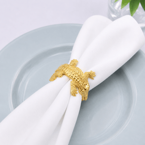 Arthur Court Alligator Gold Alligator Napkin Rings