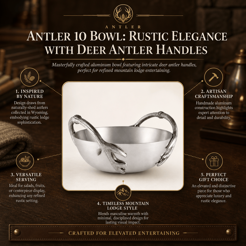 Arthur Court Antler Antler 10 Bowl