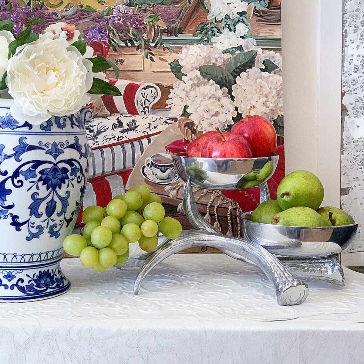 Arthur Court Antler Antler 3-Tiered Bowl