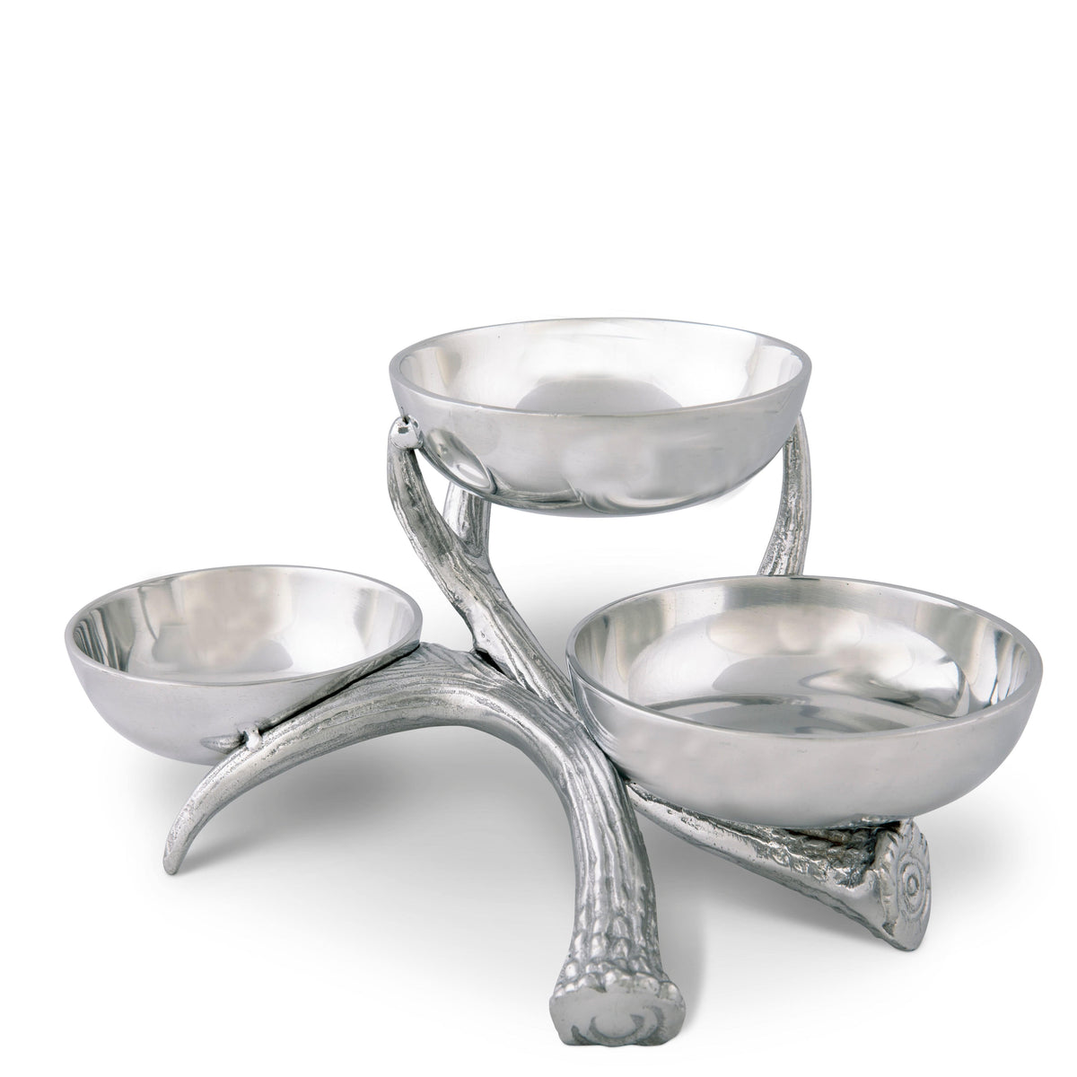 Arthur Court Antler Antler 3-Tiered Bowl