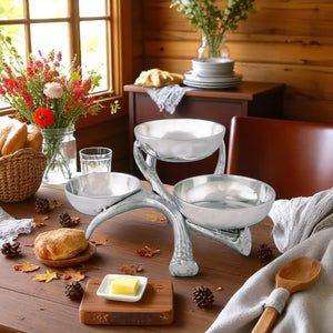Arthur Court Antler Antler 3-Tiered Bowl
