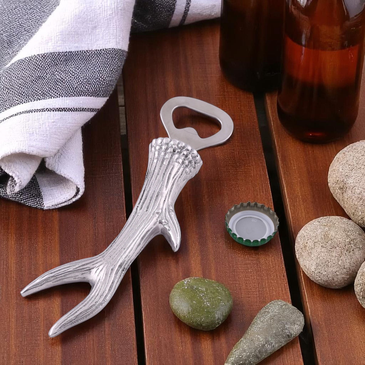Arthur Court Antler Antler Bottle Opener