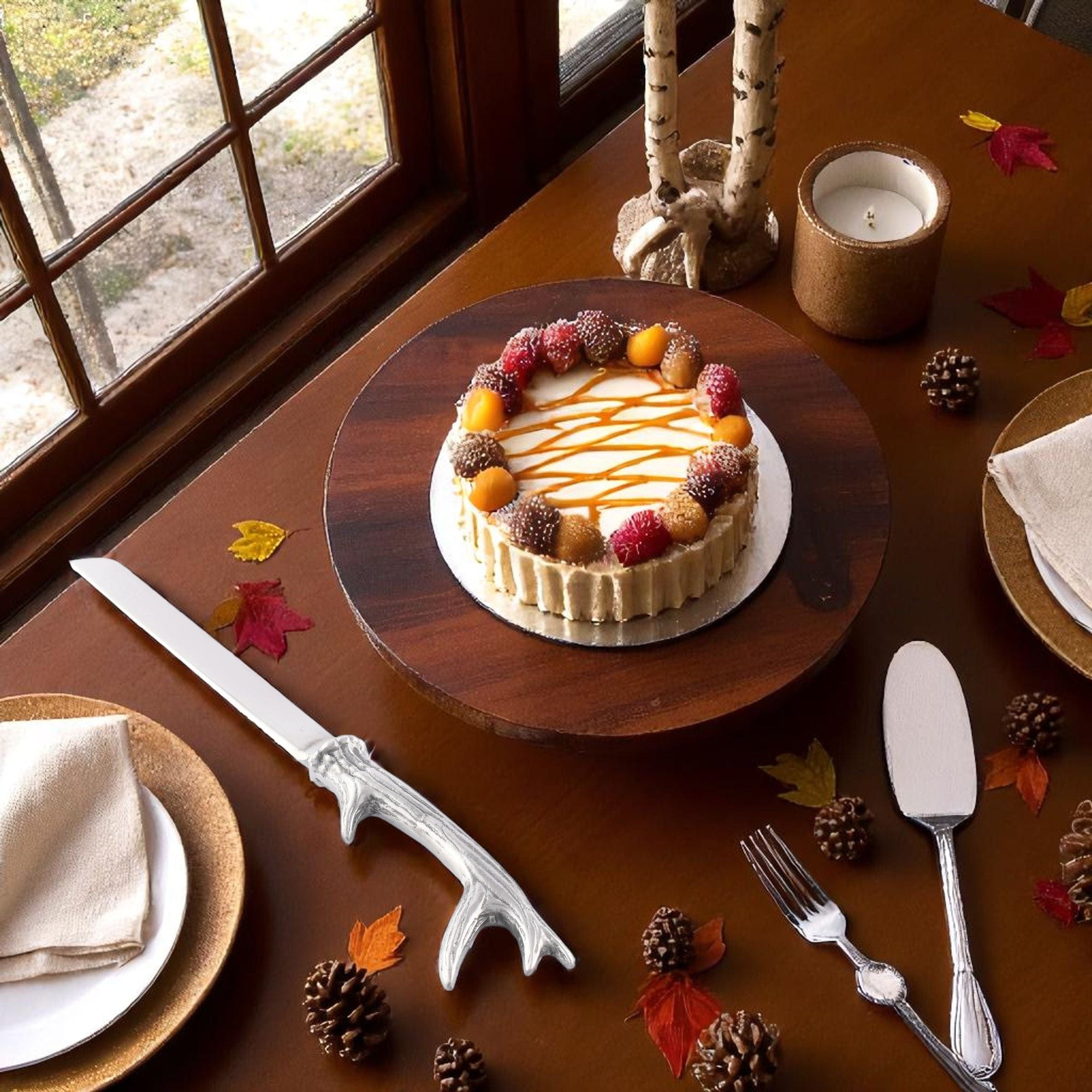 Arthur Court Antler Antler Cake Knife