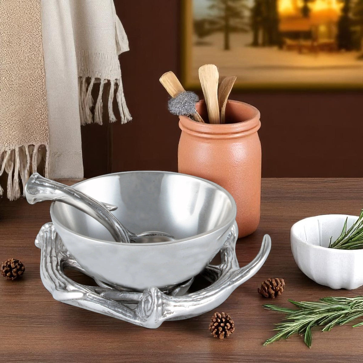 Arthur Court Antler Antler Condiment Server