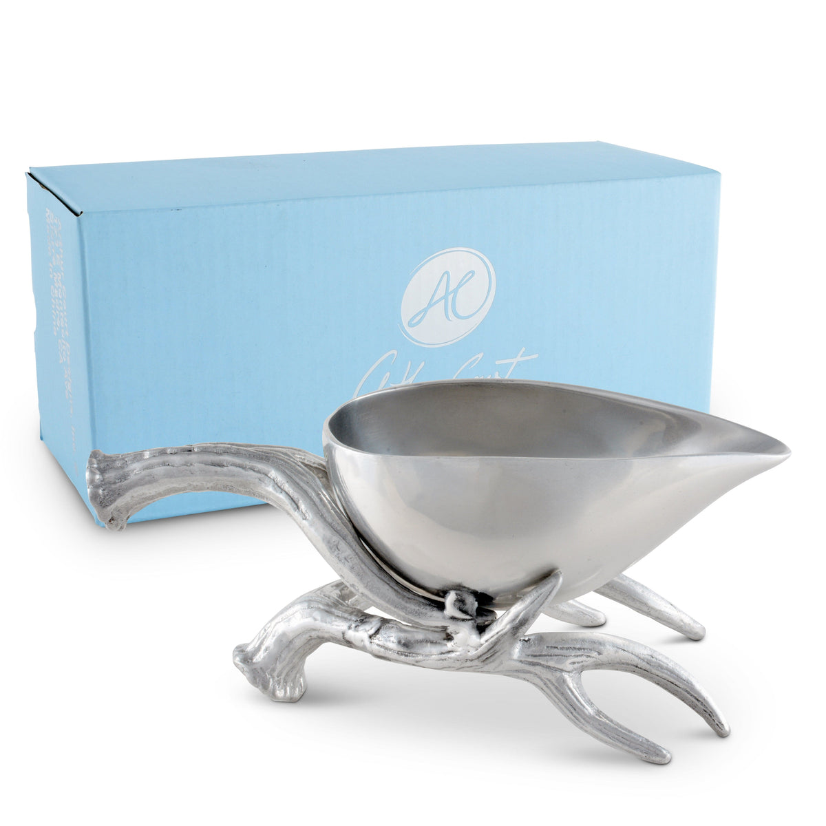 Arthur Court Antler Antler Gravy Boat