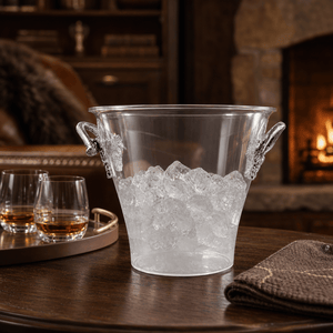 Arthur Court Antler Antler Handle Acrylic Ice Bucket