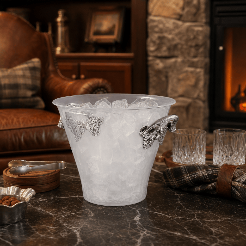 Arthur Court Antler Antler Handle Acrylic Ice Bucket