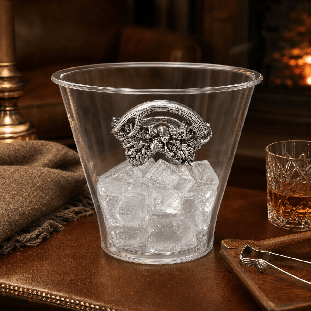 Arthur Court Antler Antler Handle Acrylic Ice Bucket