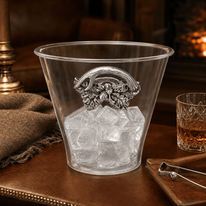 Arthur Court Antler Antler Handle Acrylic Ice Bucket