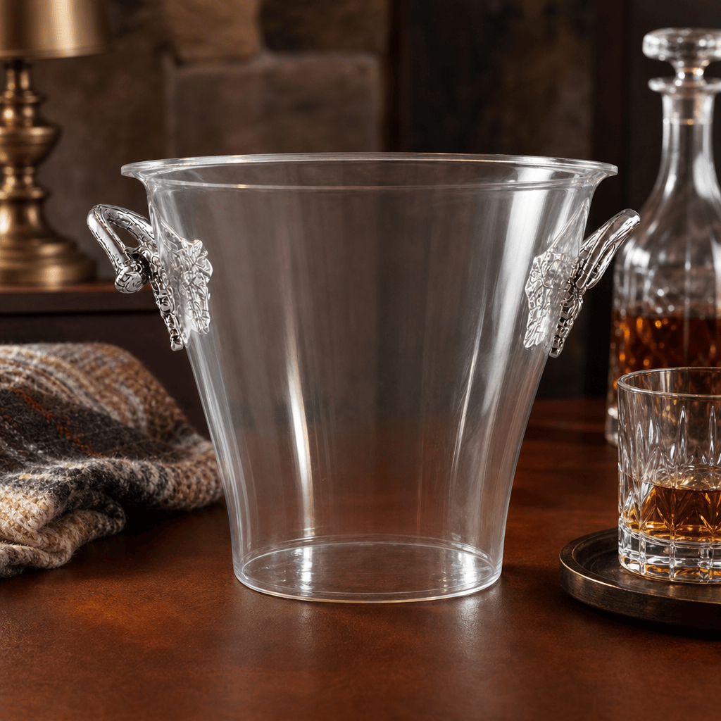 Arthur Court Antler Antler Handle Acrylic Ice Bucket