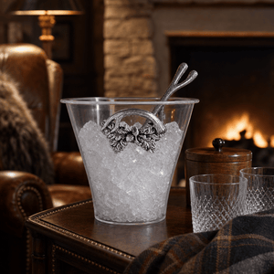 Arthur Court Antler Antler Handle Acrylic Ice Bucket