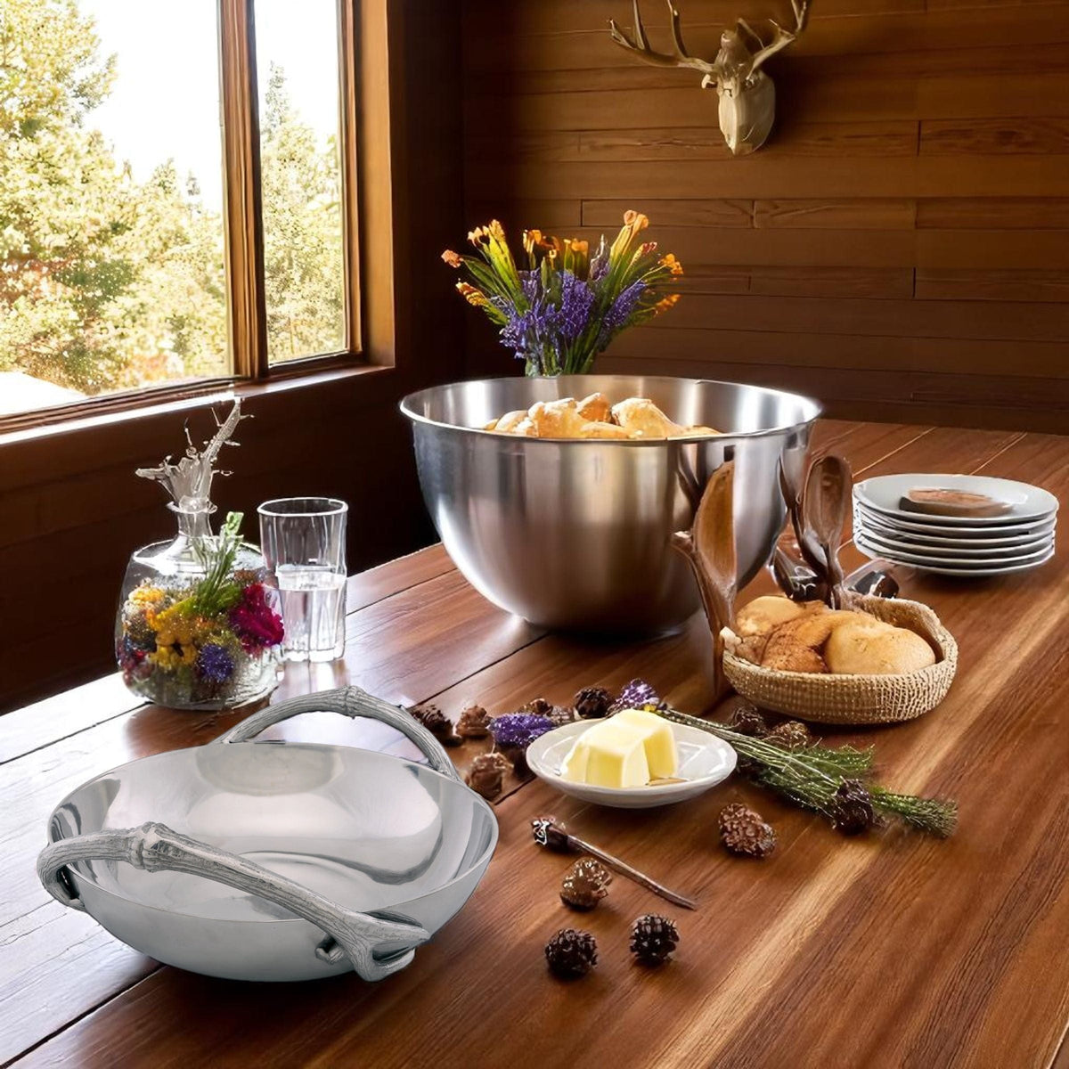 Arthur Court Antler Antler Large Bowl