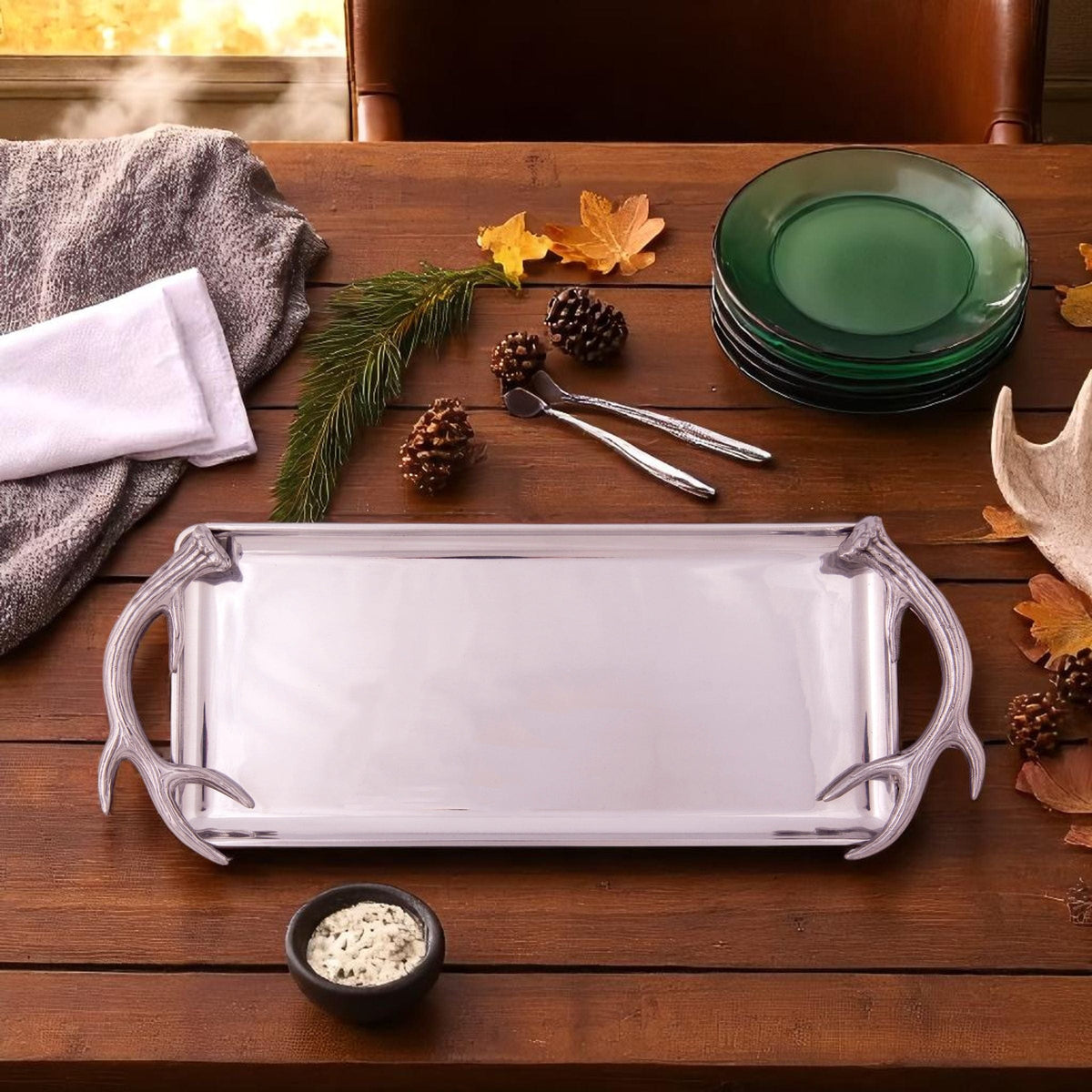 Arthur Court Antler Antler Oblong Tray