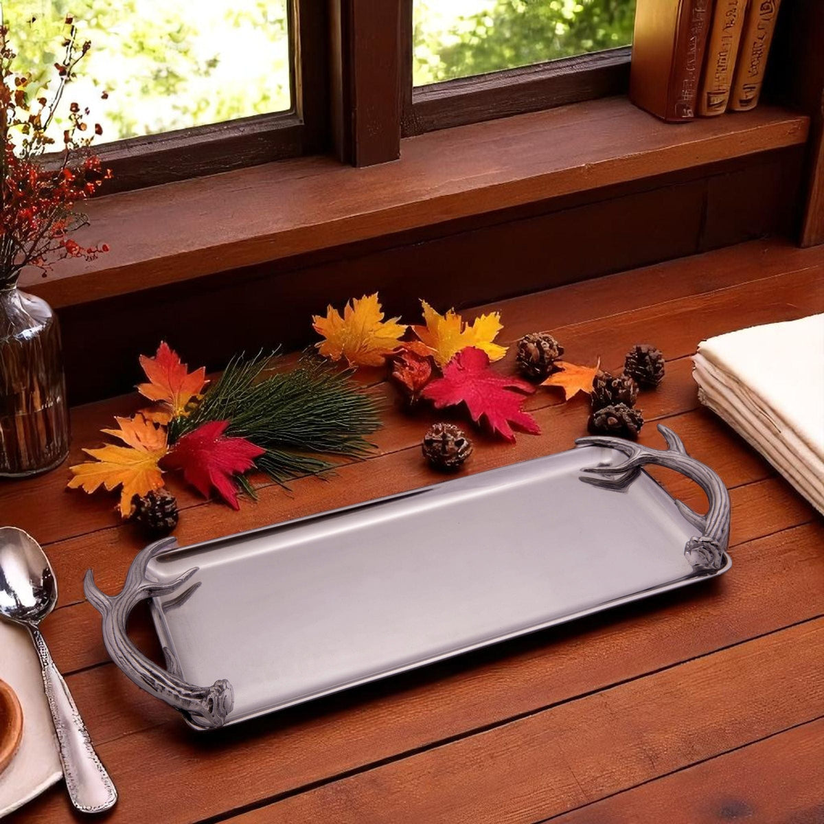 Arthur Court Antler Antler Oblong Tray