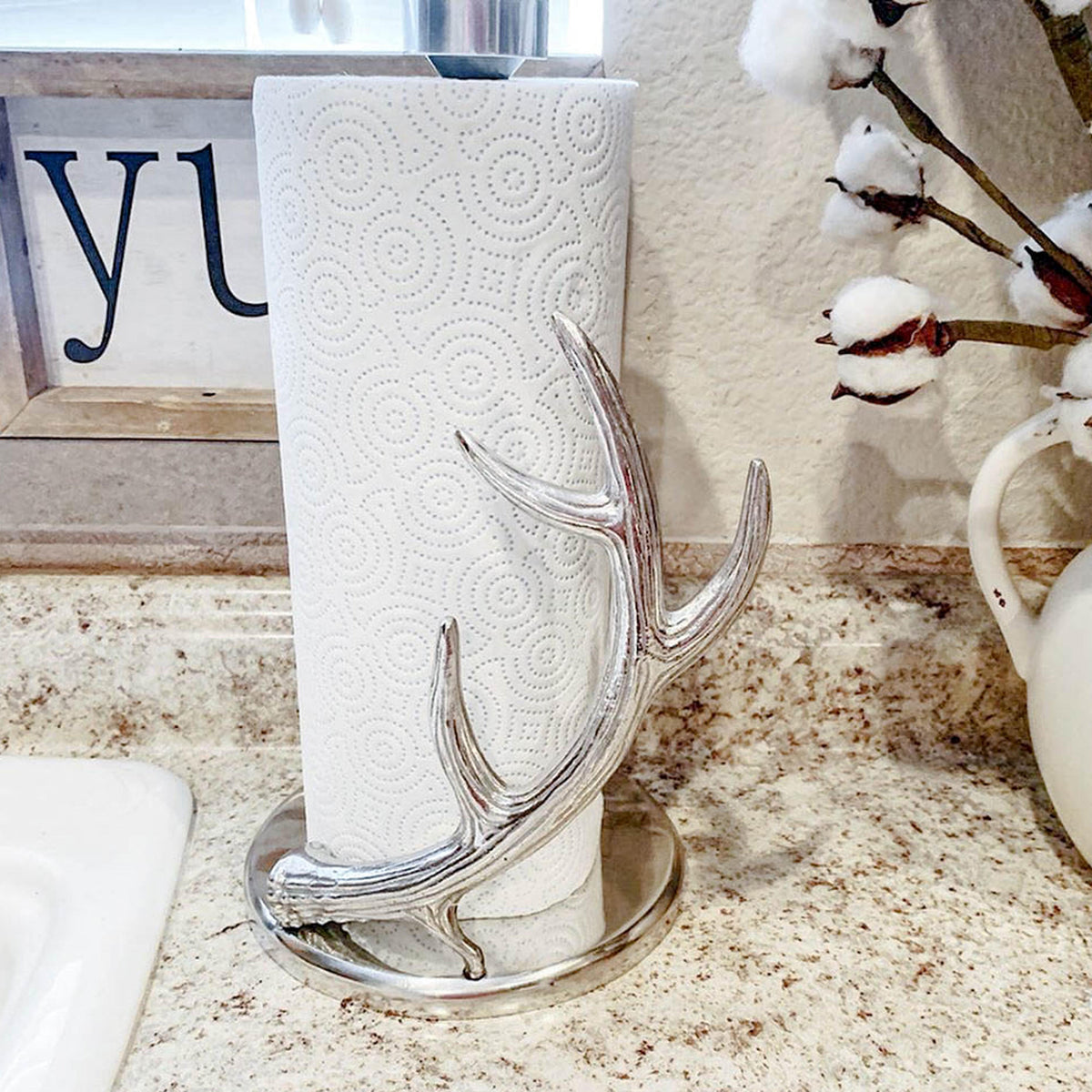 Arthur Court Antler Antler Paper Towel Holder