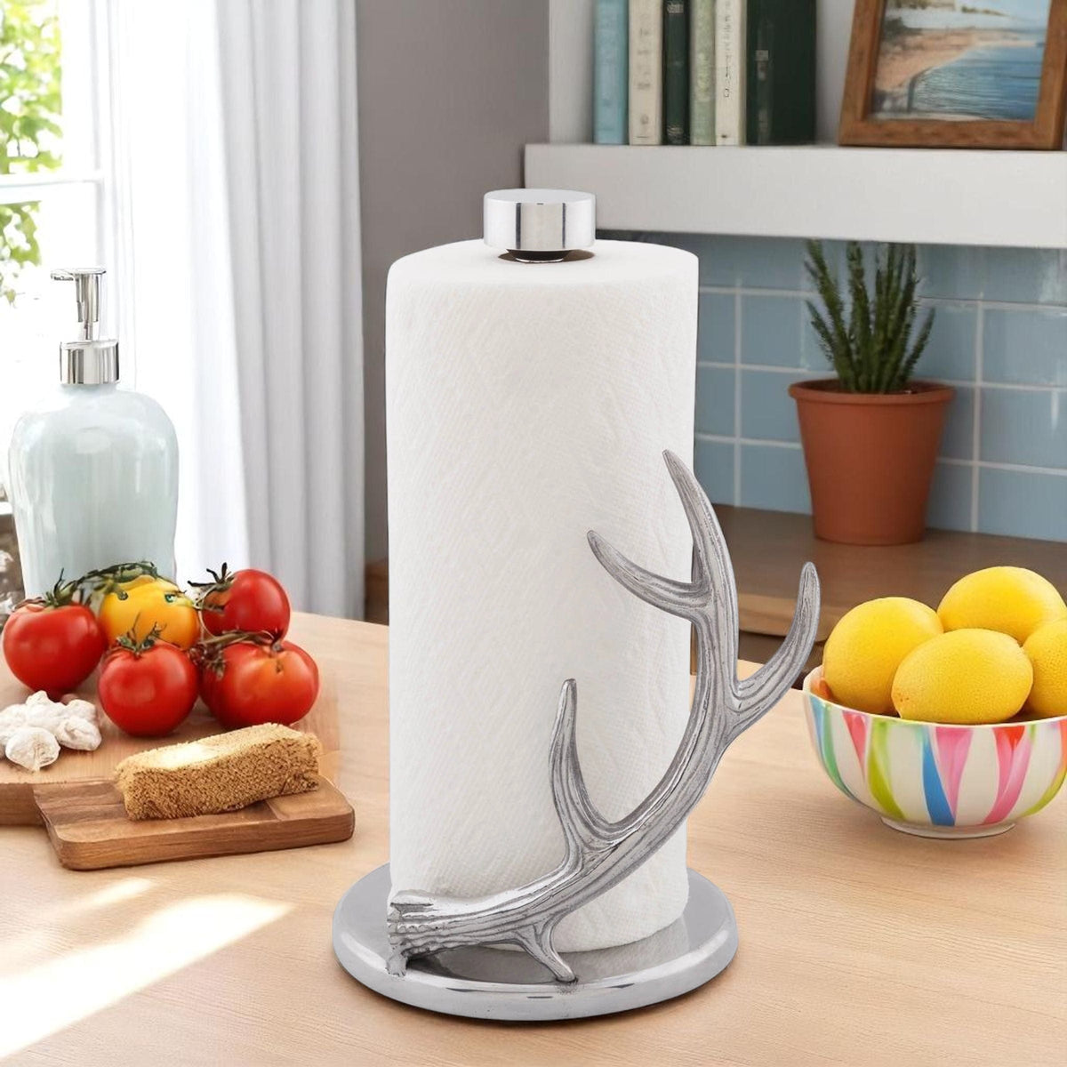 Arthur Court Antler Antler Paper Towel Holder