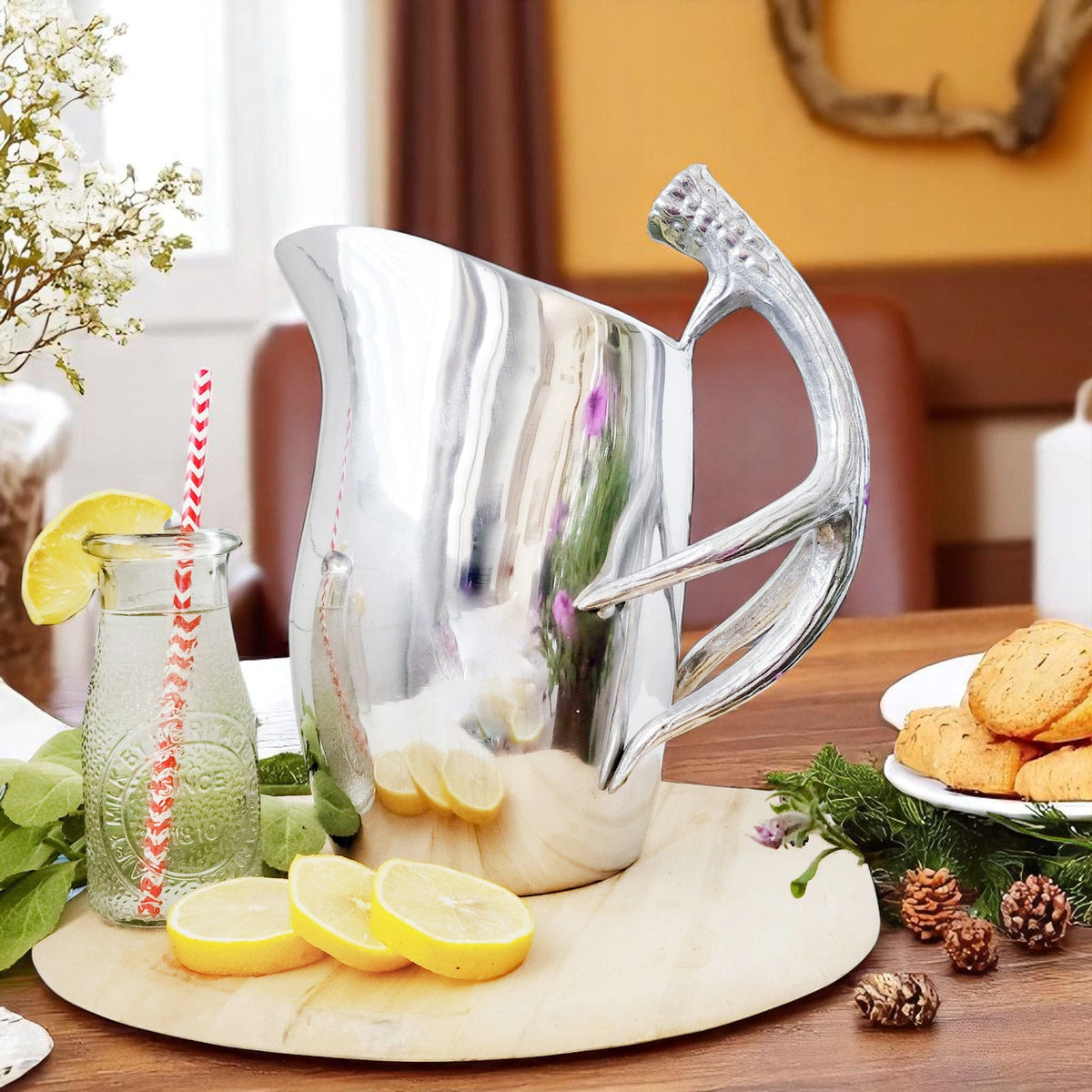 Arthur Court Antler Antler Pitcher