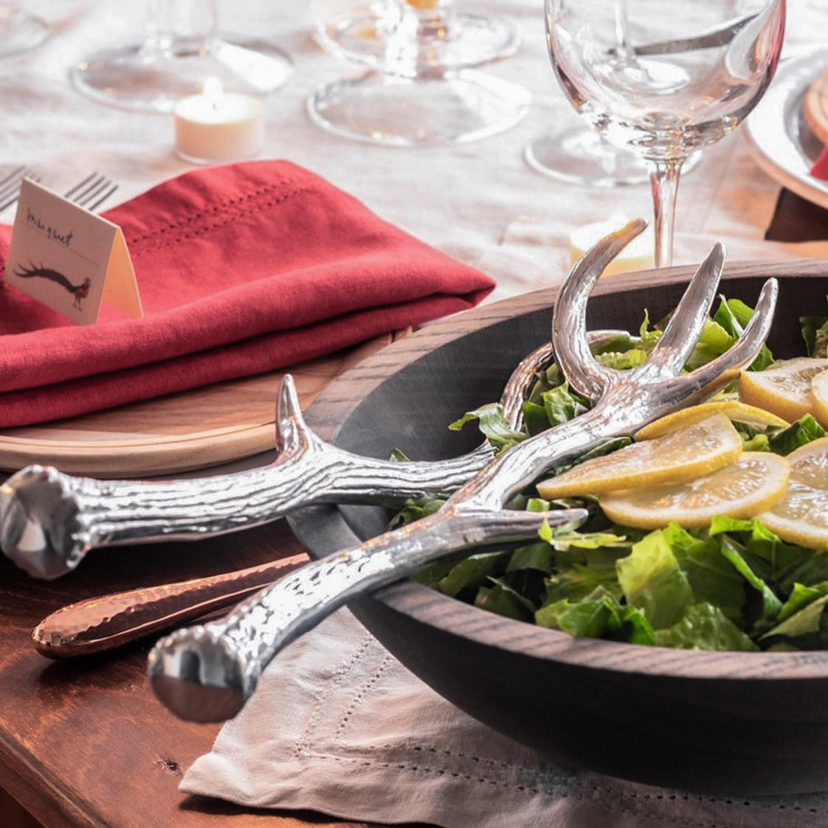 Arthur Court Antler Antler Serving Set