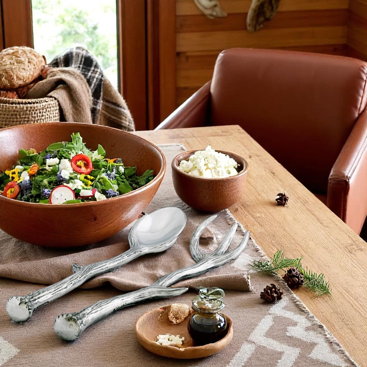 Arthur Court Antler Antler Serving Set