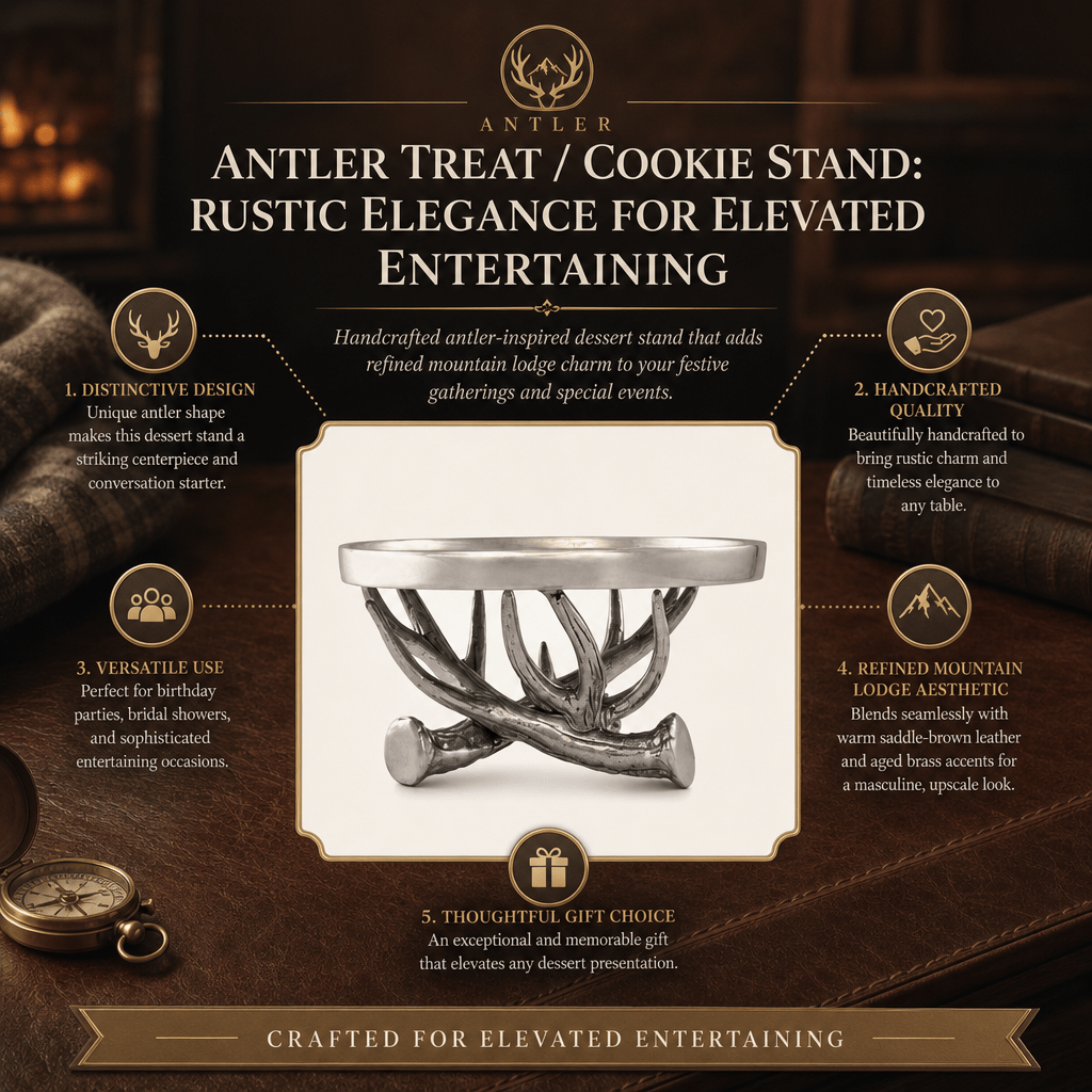 Arthur Court Antler Antler Treat / Cookie Stand