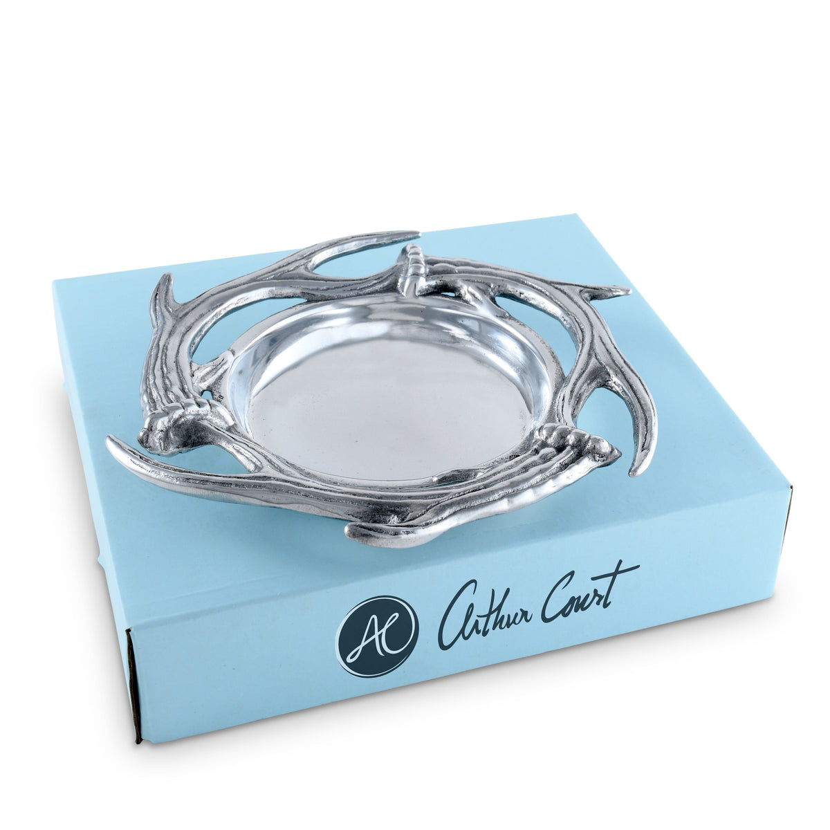 Arthur Court Antler Antler Wine Coaster