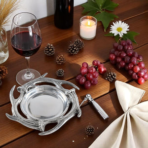 Arthur Court Antler Antler Wine Coaster