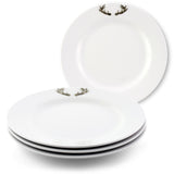 Arthur Court Antler Elk / Deer Antlers Melamine Lunch Plates - Set of 4