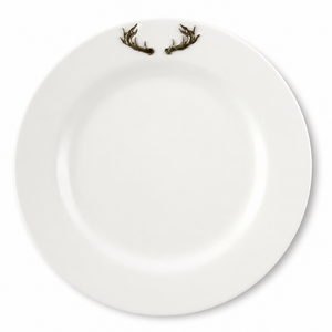 Arthur Court Antler Elk / Deer Antlers Melamine Lunch Plates - Set of 4