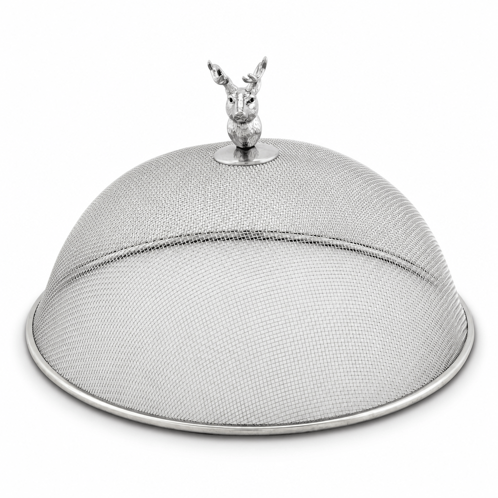 Arthur Court Antler Elk Head Stainless Mesh Picnic Cover