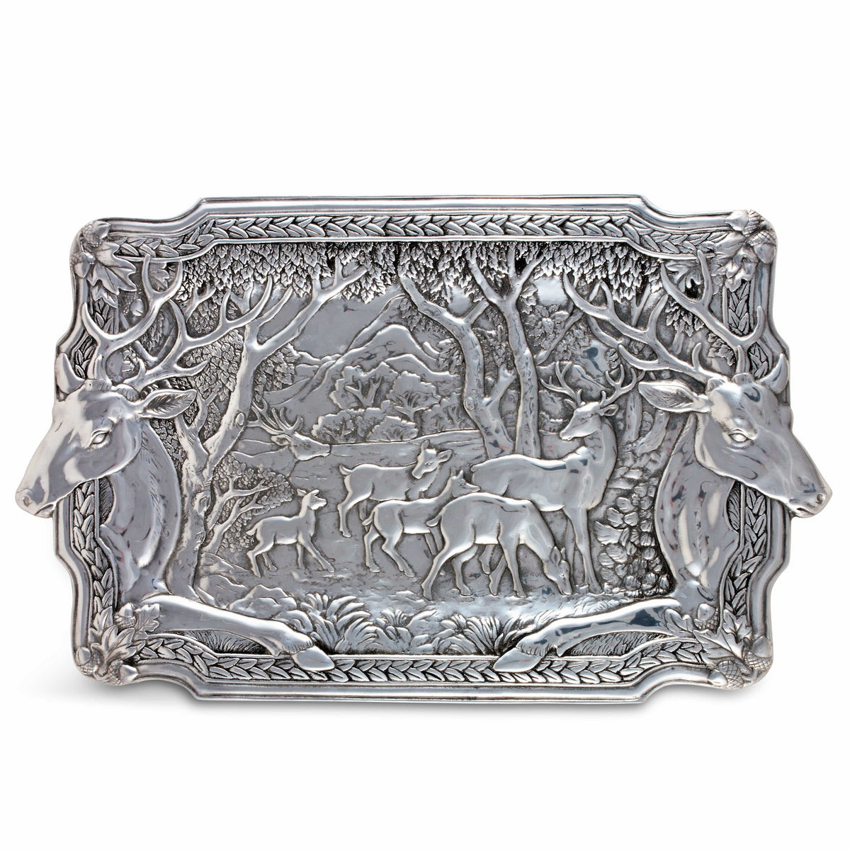 Arthur Court Antler Elk Herd Oblong Tray