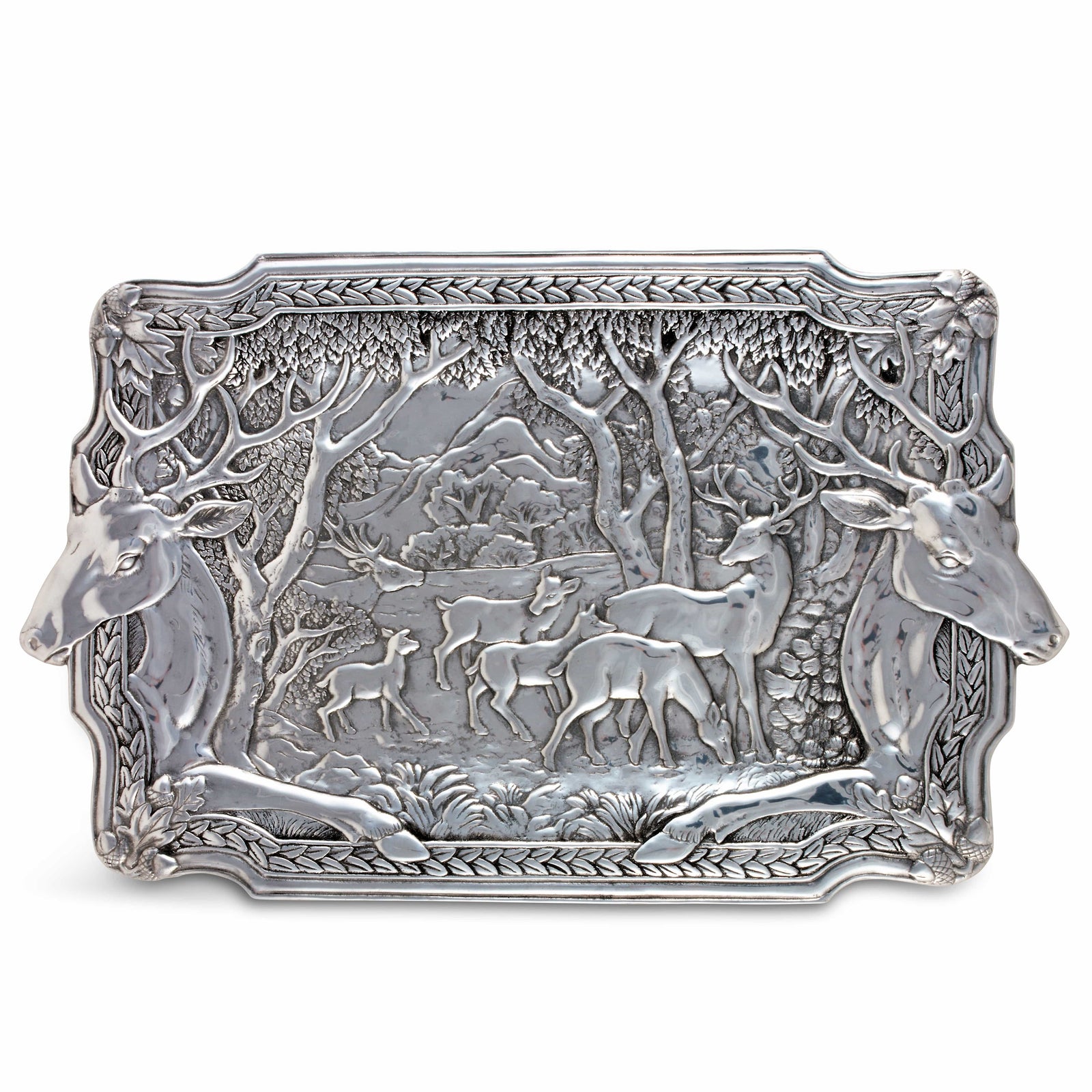 Arthur Court Antler Elk Herd Oblong Tray