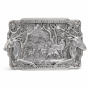 Arthur Court Antler Elk Herd Oblong Tray