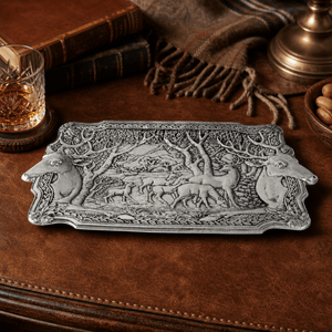 Arthur Court Antler Elk Herd Oblong Tray