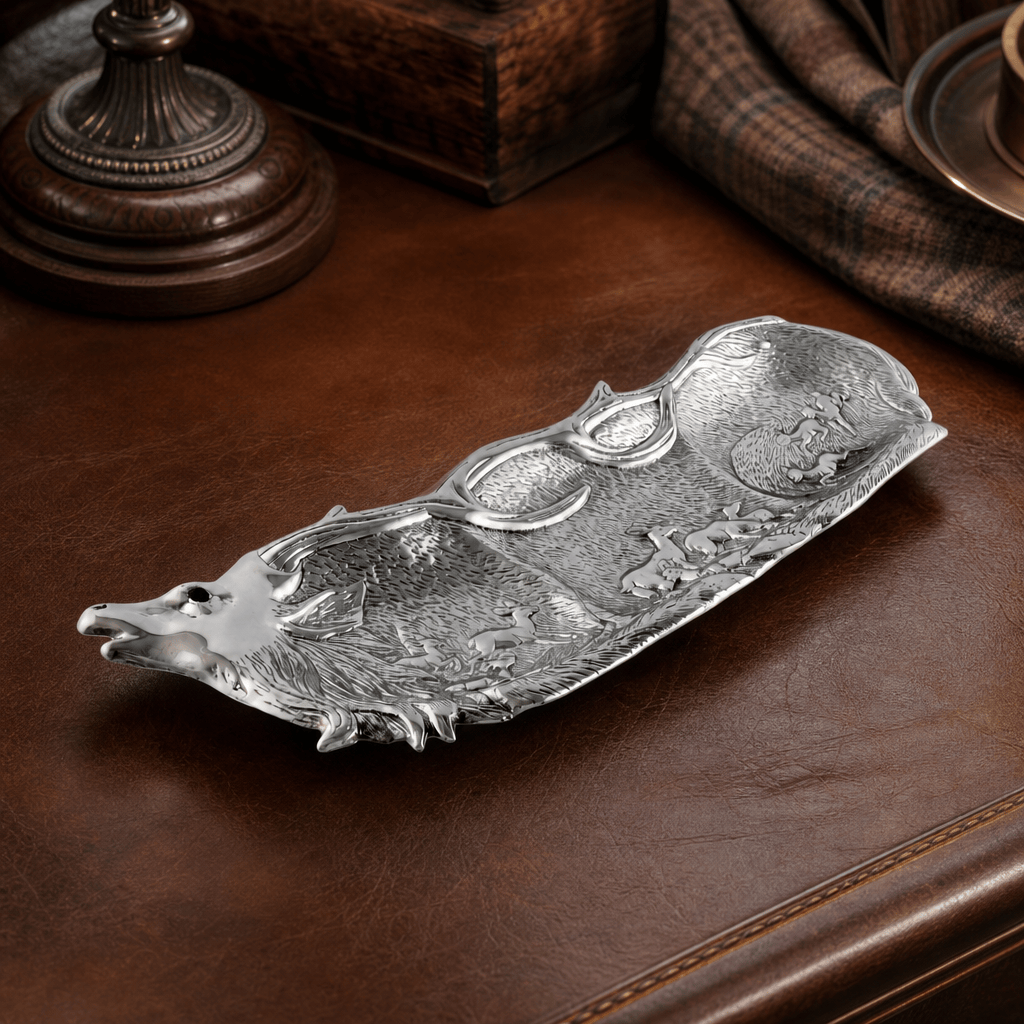Arthur Court Antler Elk Herd Oblong Tray